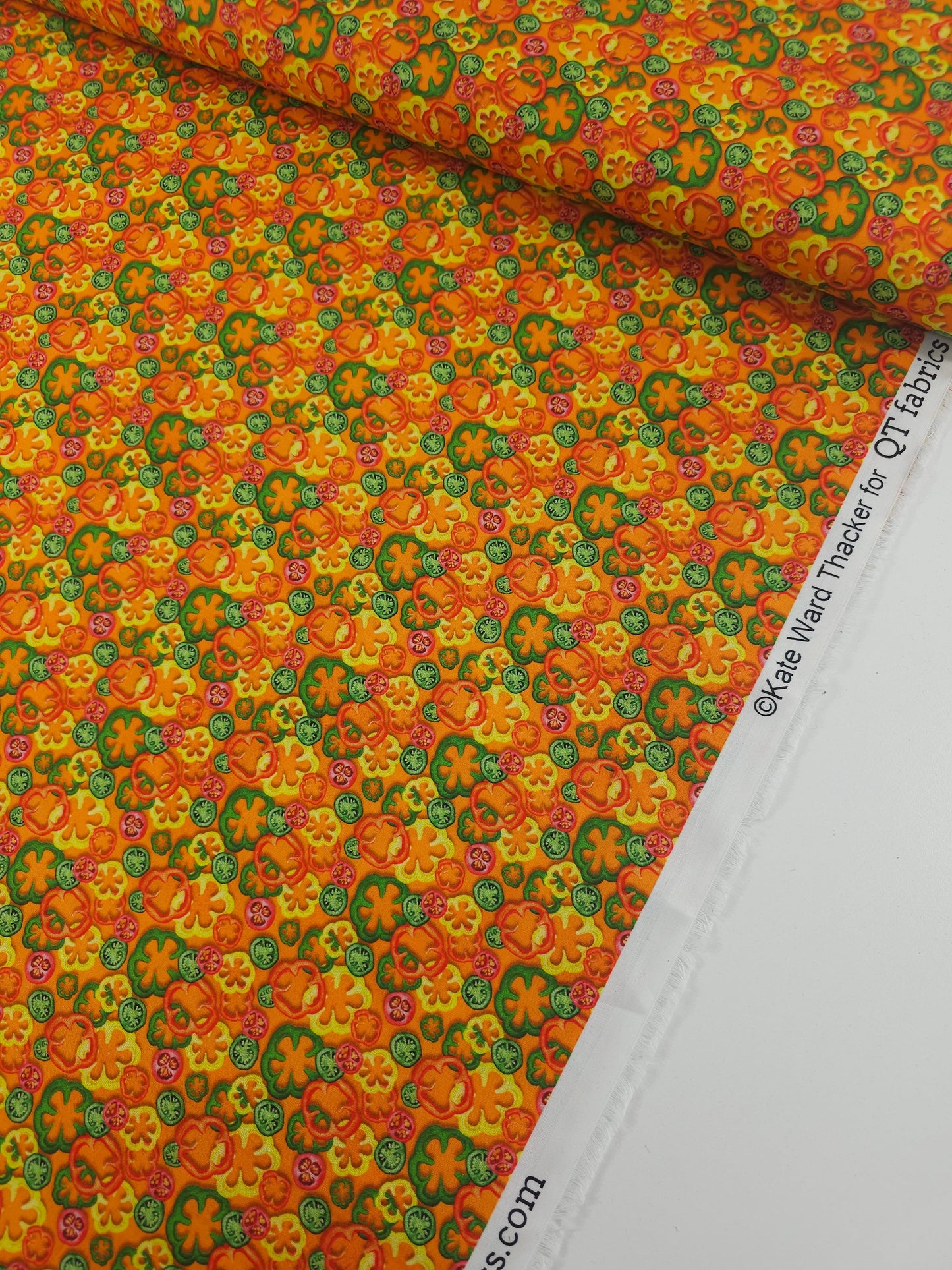 Orange Jalapeño Peppers 100% Cotton