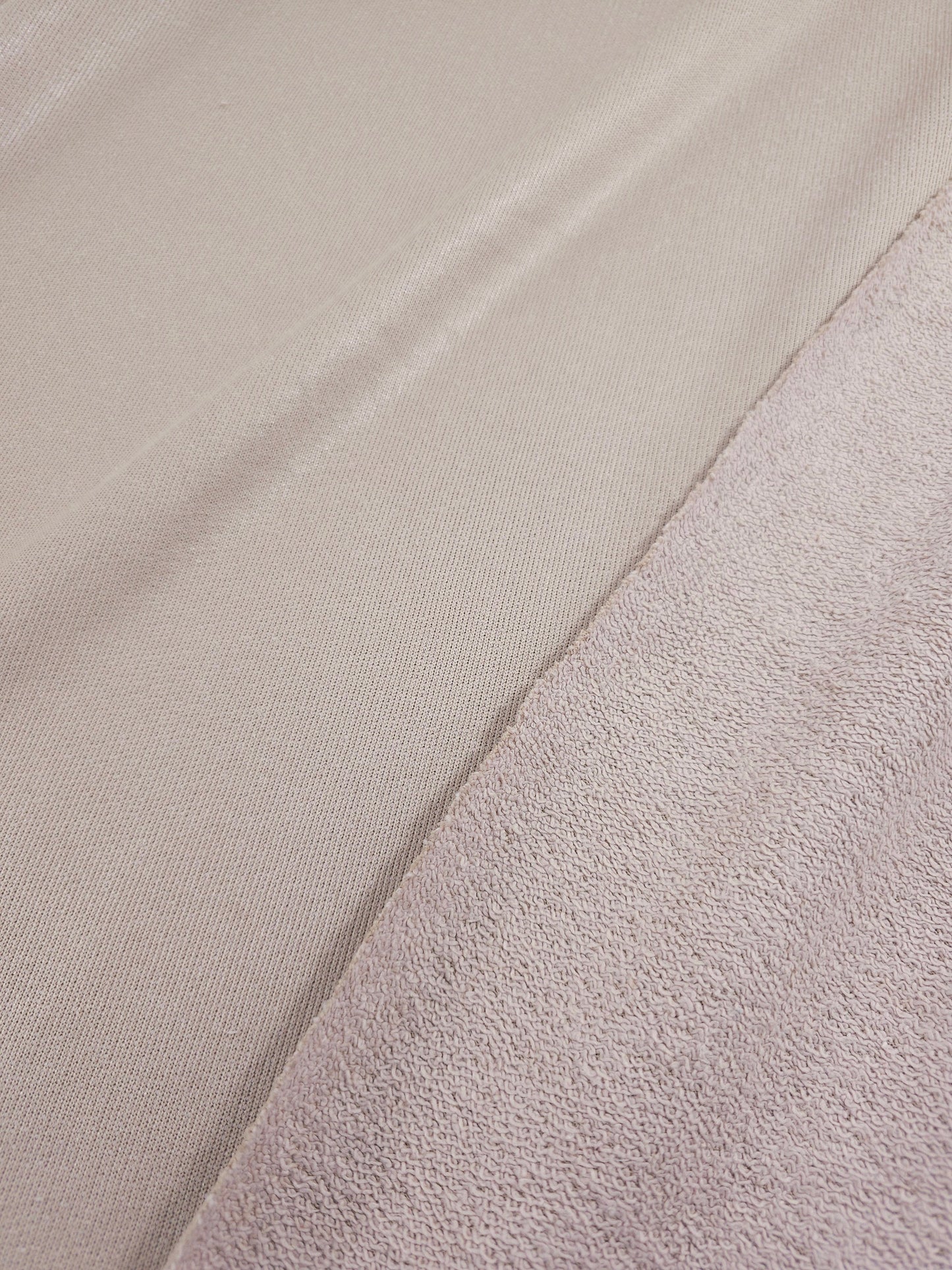 Metallic Champagne Loopback Terry