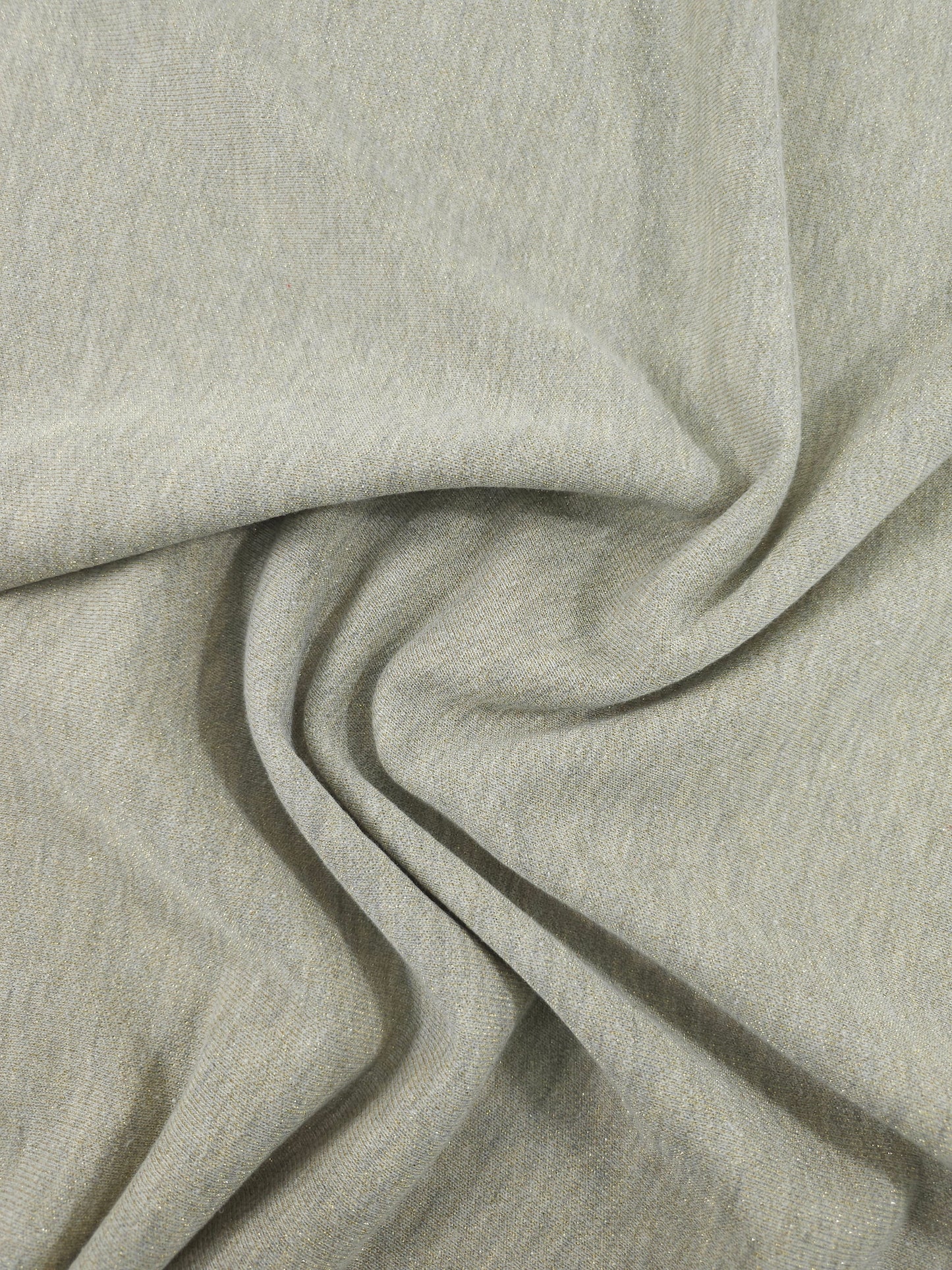 Greige/Gold Lurex Loopback Terry
