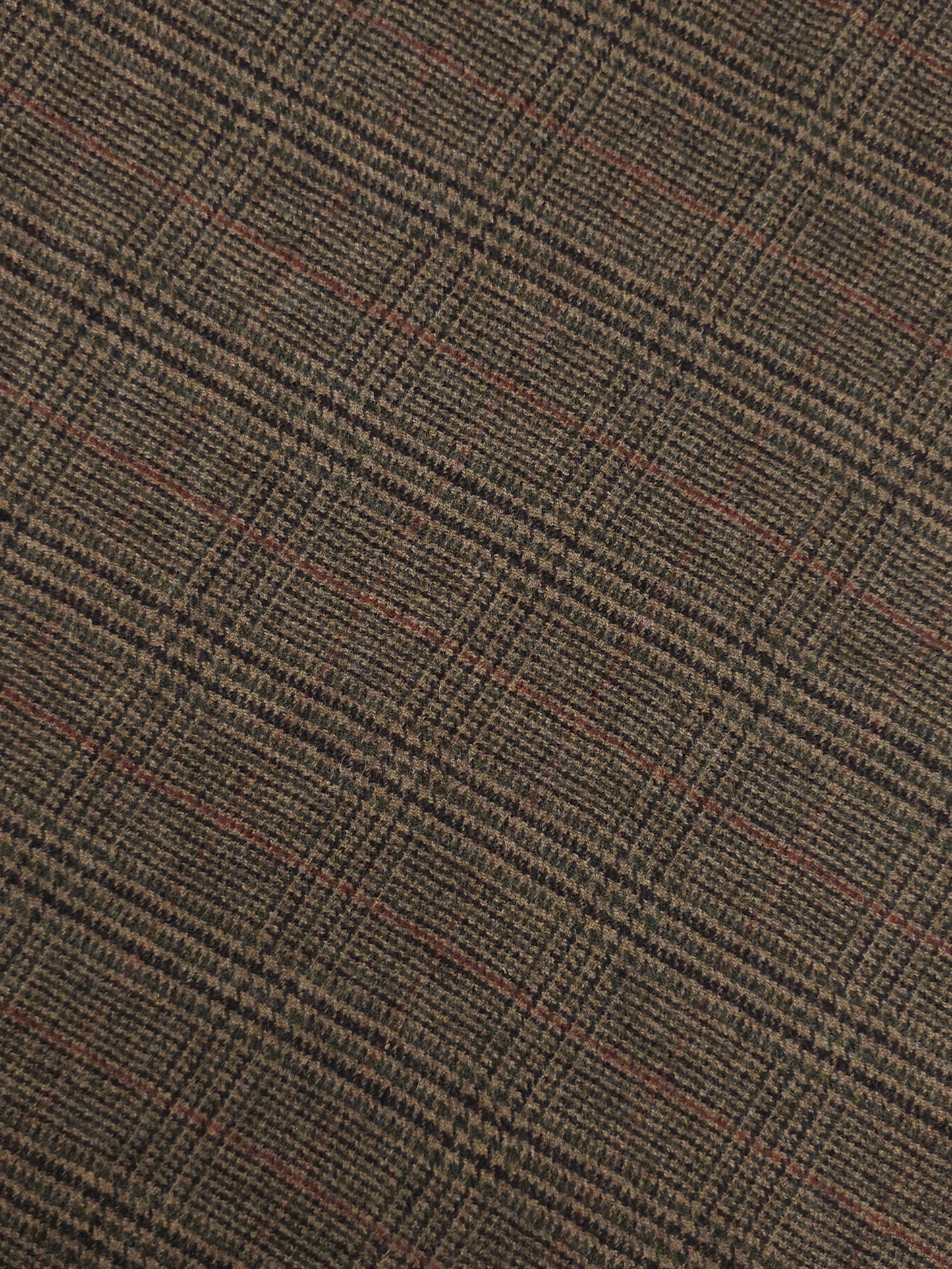 Woody Brown Tartan Soft 100% Wool *ABRAHAM MOON*