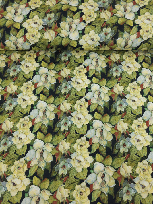 Vintage Floral Watercolour 100% Cotton