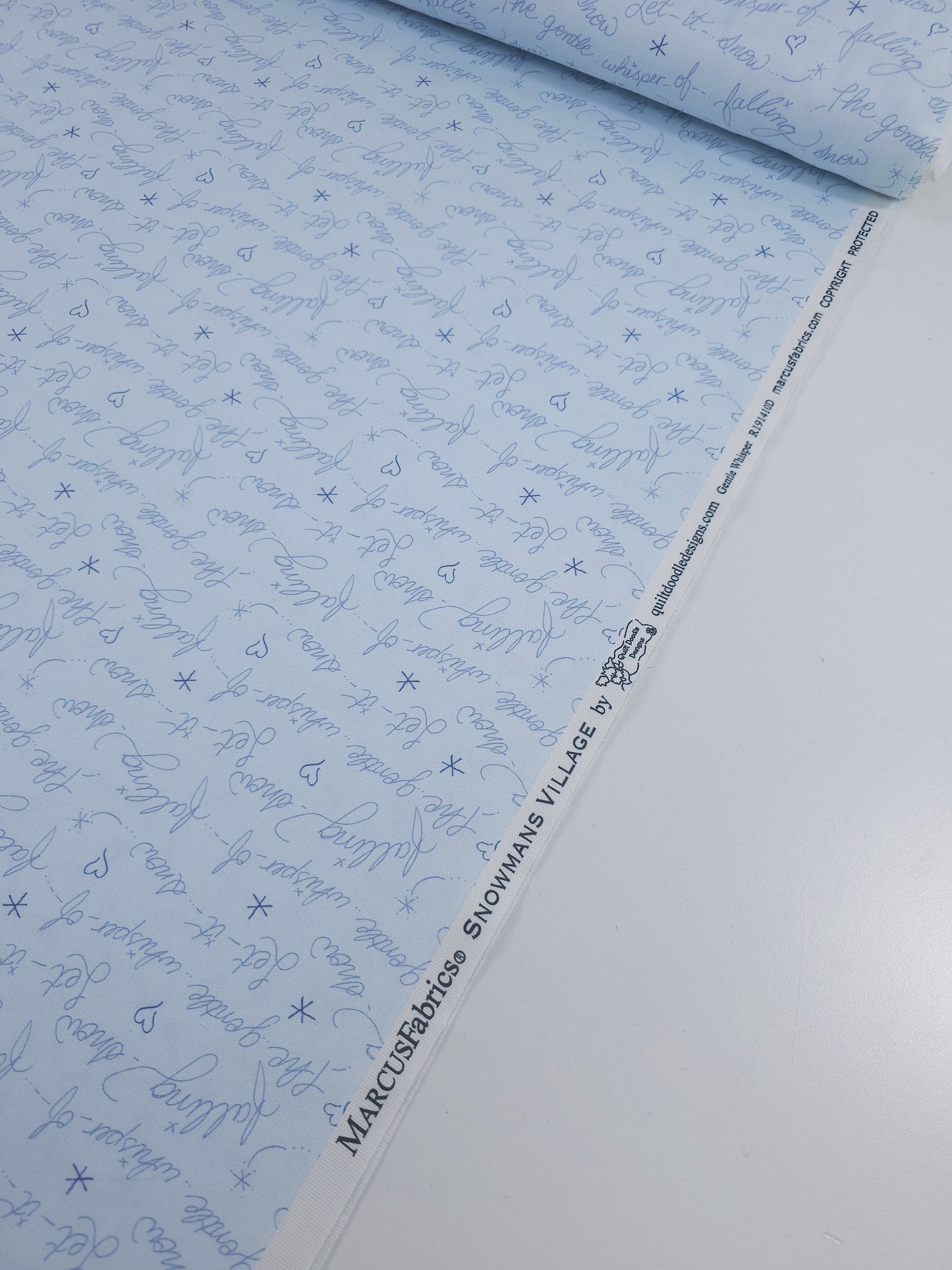 Let It Snow Gentle Whisper 100% Cotton