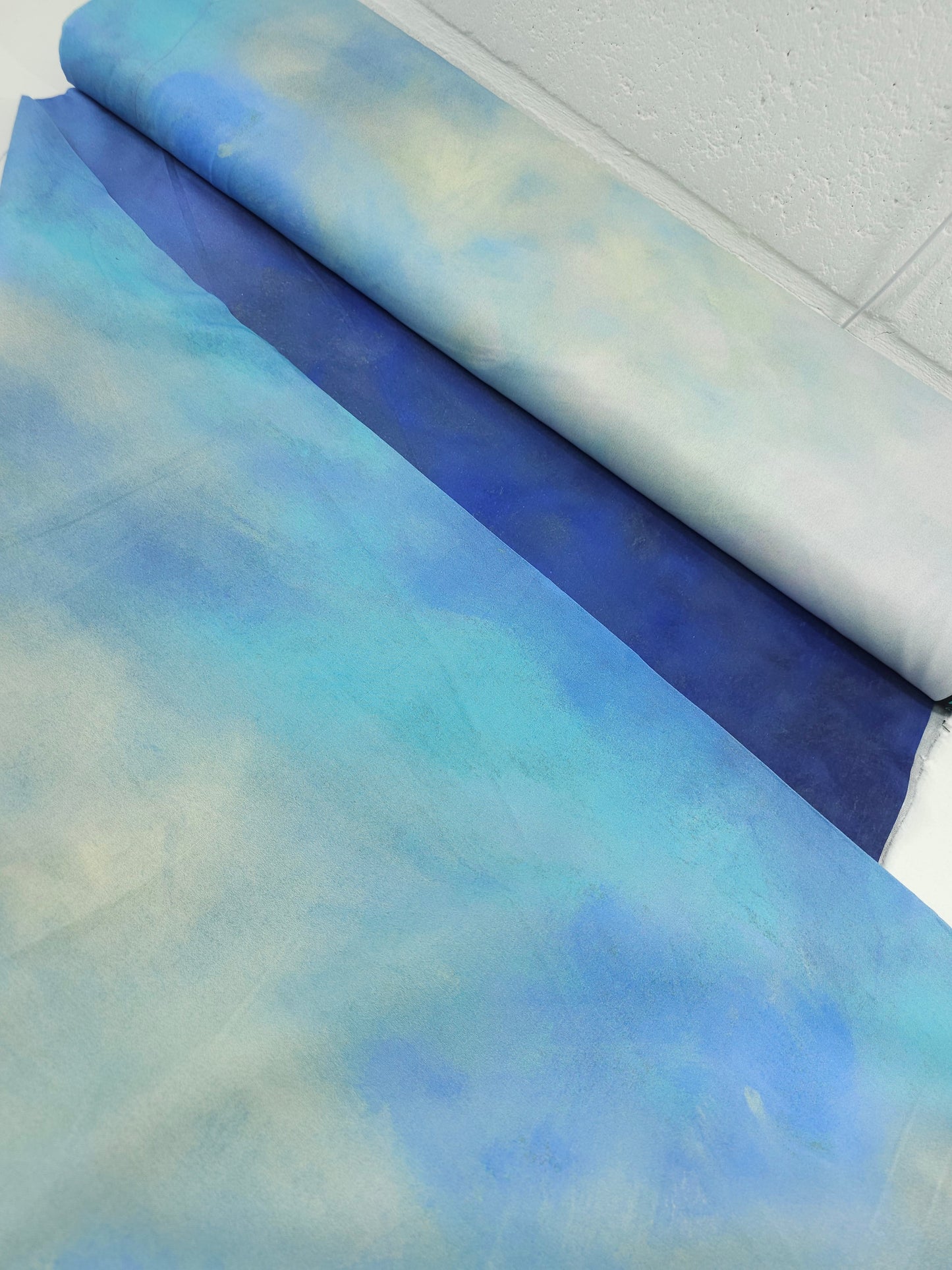 Light/Dark Blue Tie Dye 100% Cotton 106" - Robert Kaufman *EXTRA WIDE*