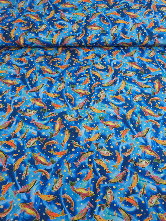 Koi Fish 100% Cotton