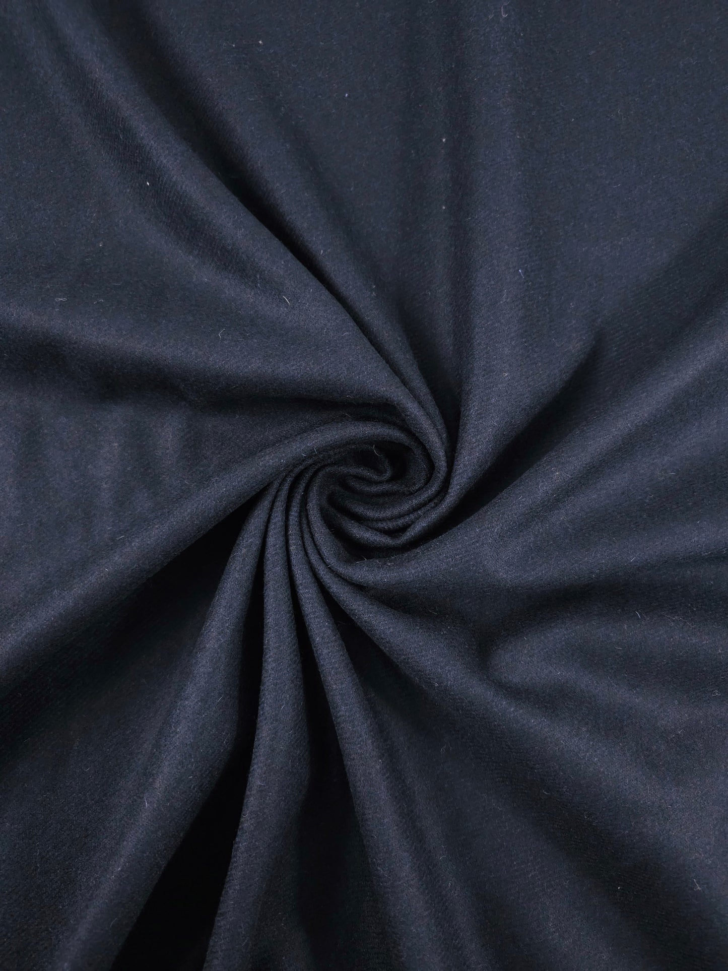 Navy/Black Twill Mediumweight Soft 100% Wool *ABRAHAM MOON*