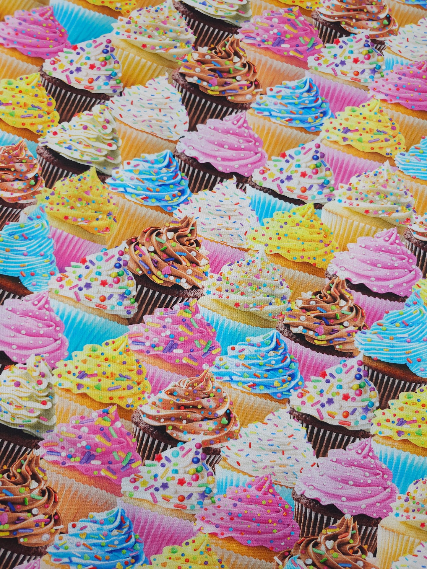 Sprinkle Cupcakes 100% Cottton