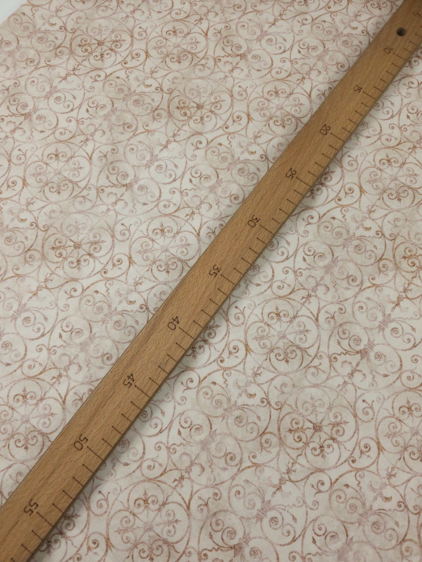 Beige/Brown Majestic Swirl Gate 100% Cotton