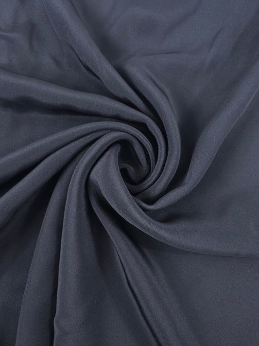 Black Poly Crepe - 1.40m Piece