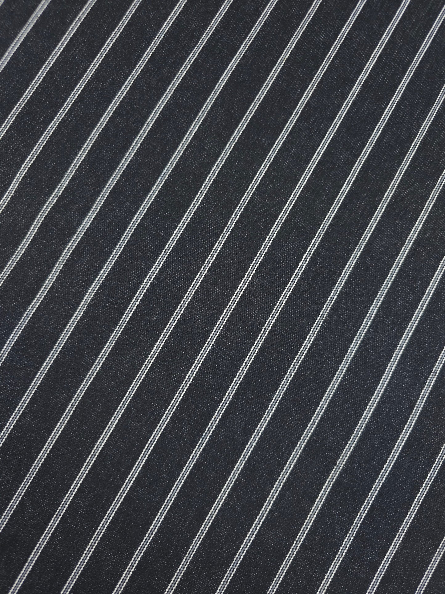 Black/Grey Stripe Denim