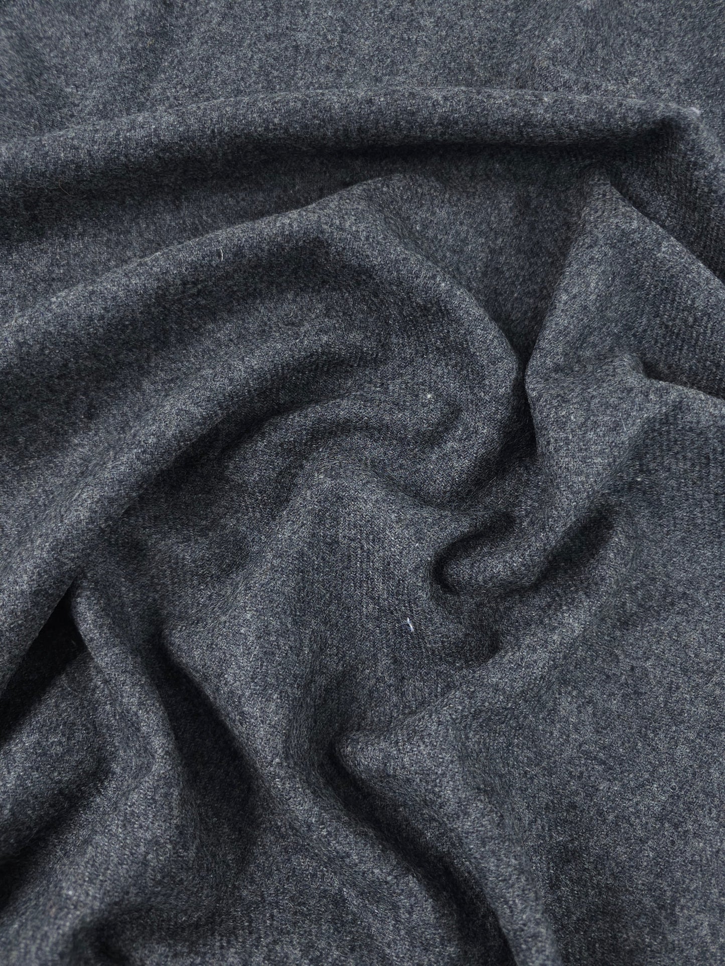 Dark Grey Twill Soft 100% Wool *ABRAHAM MOON*