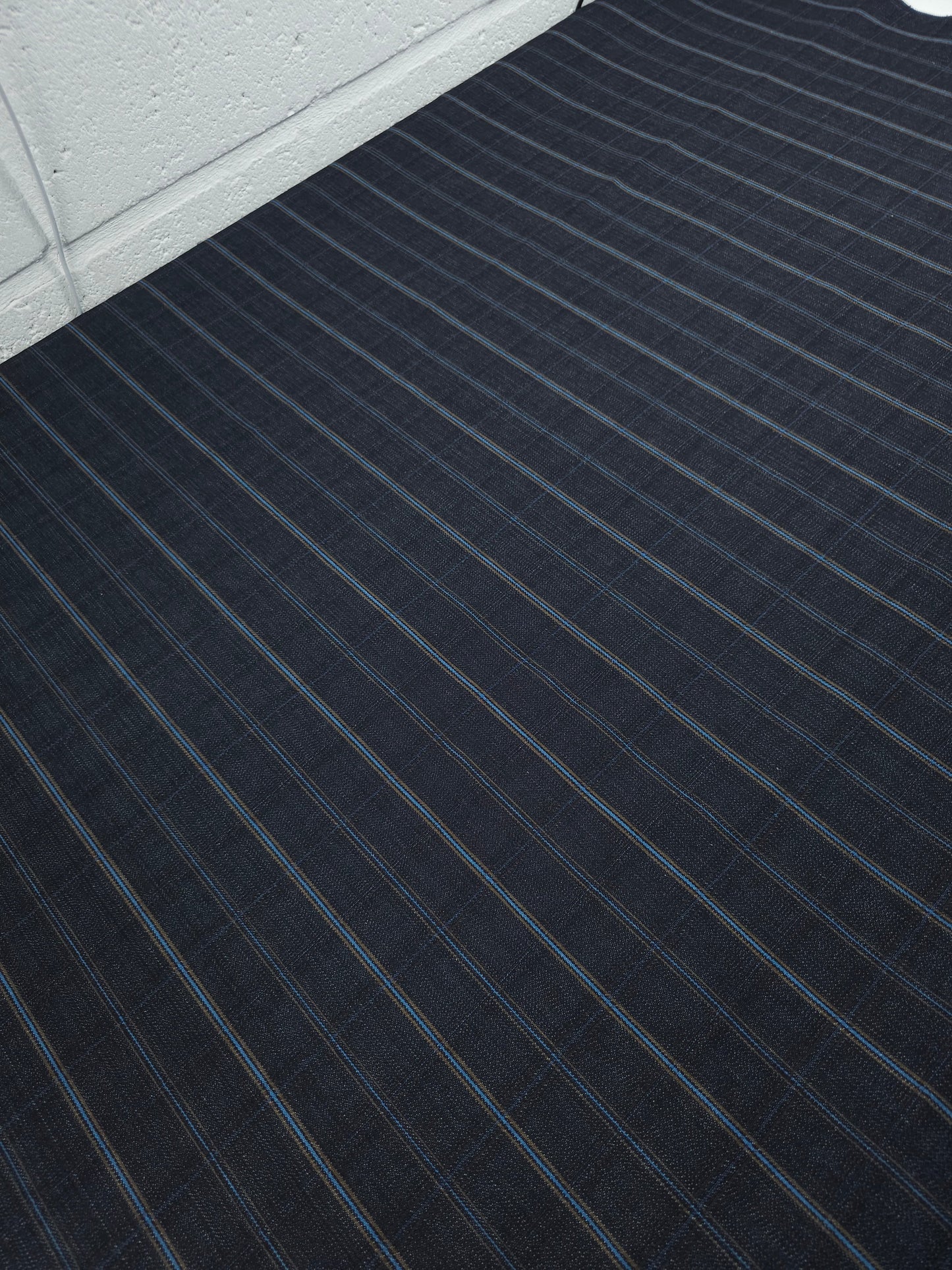 Dark Navy/Blue Retro Square Check Denim