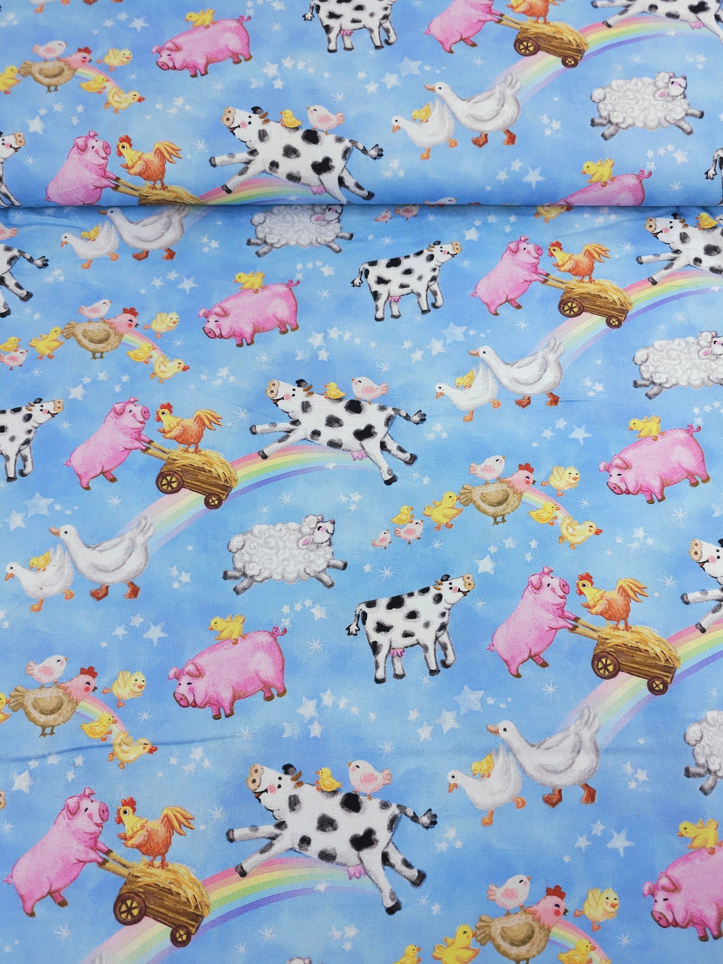 Fantasy Farm Animals 100% Cotton