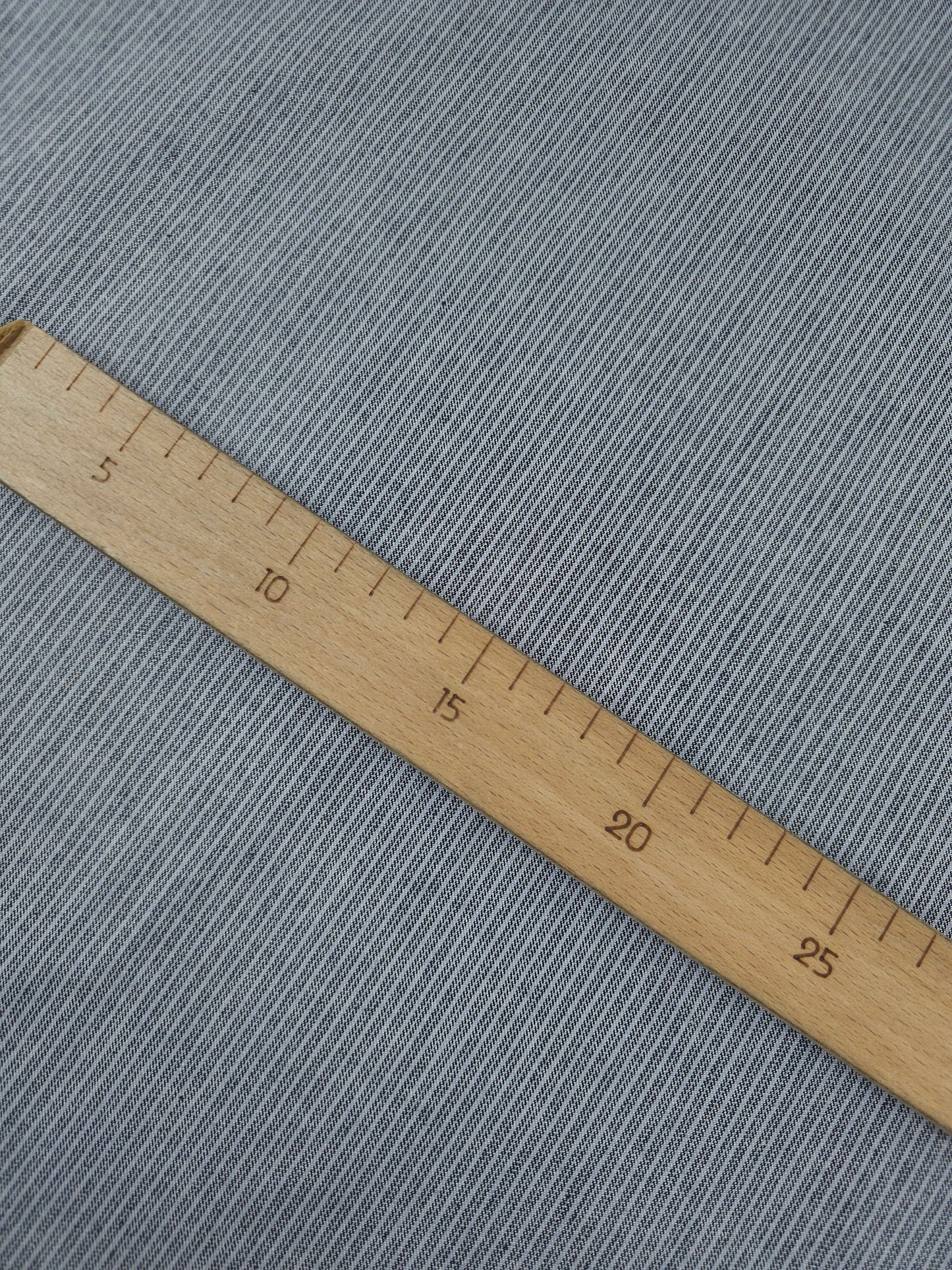 Washed Grey Pinstripe Denim