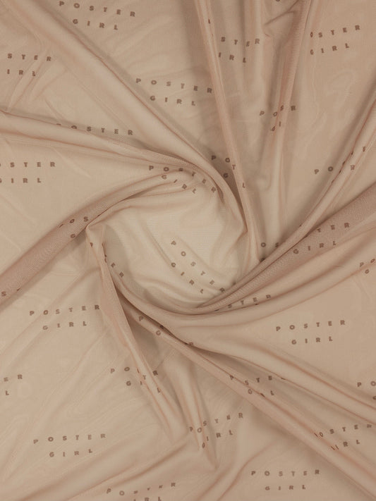 Tan Statement Mesh *POSTER GIRL*