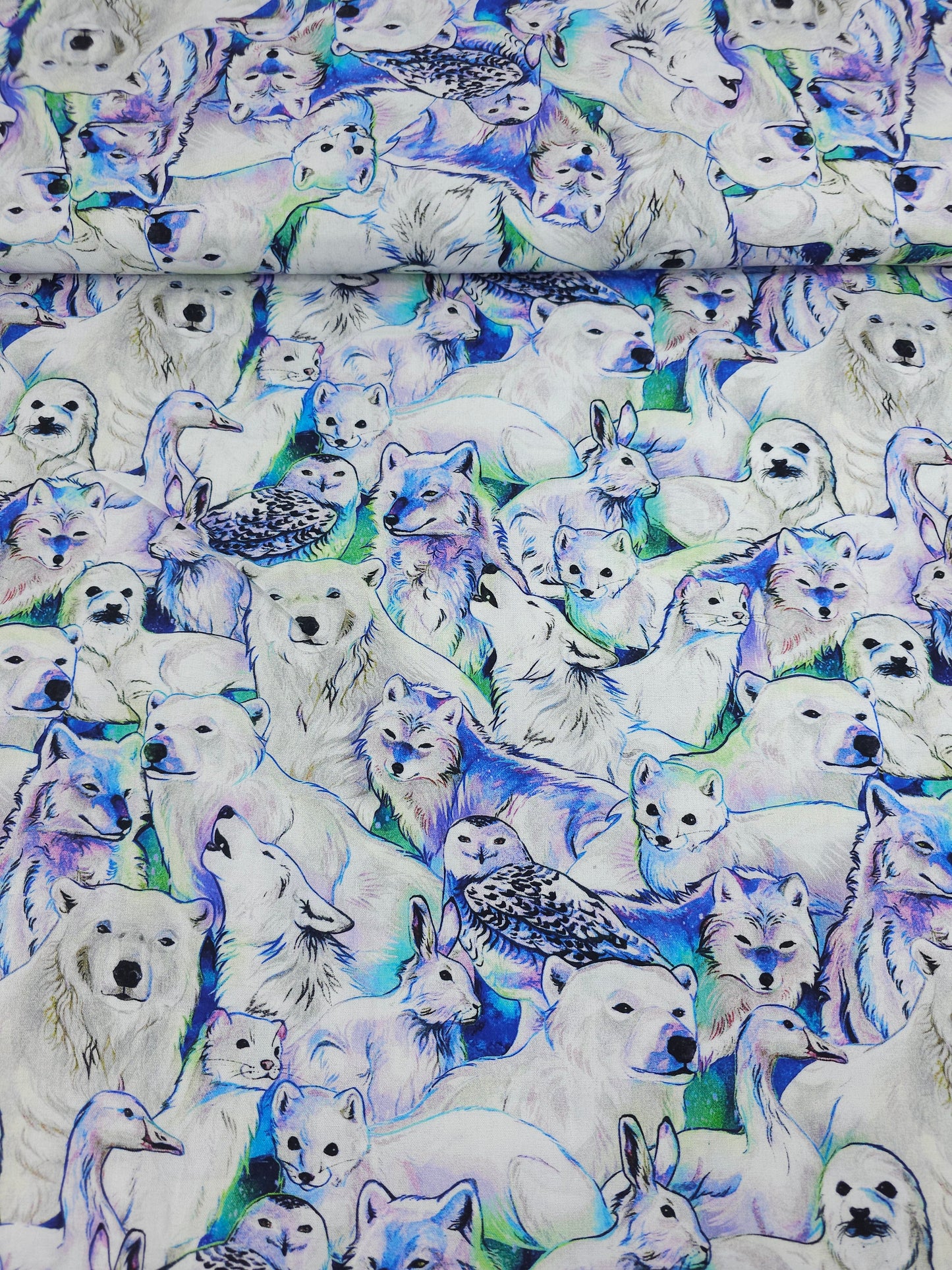 Snowy Animal Kingdom 100% Cotton