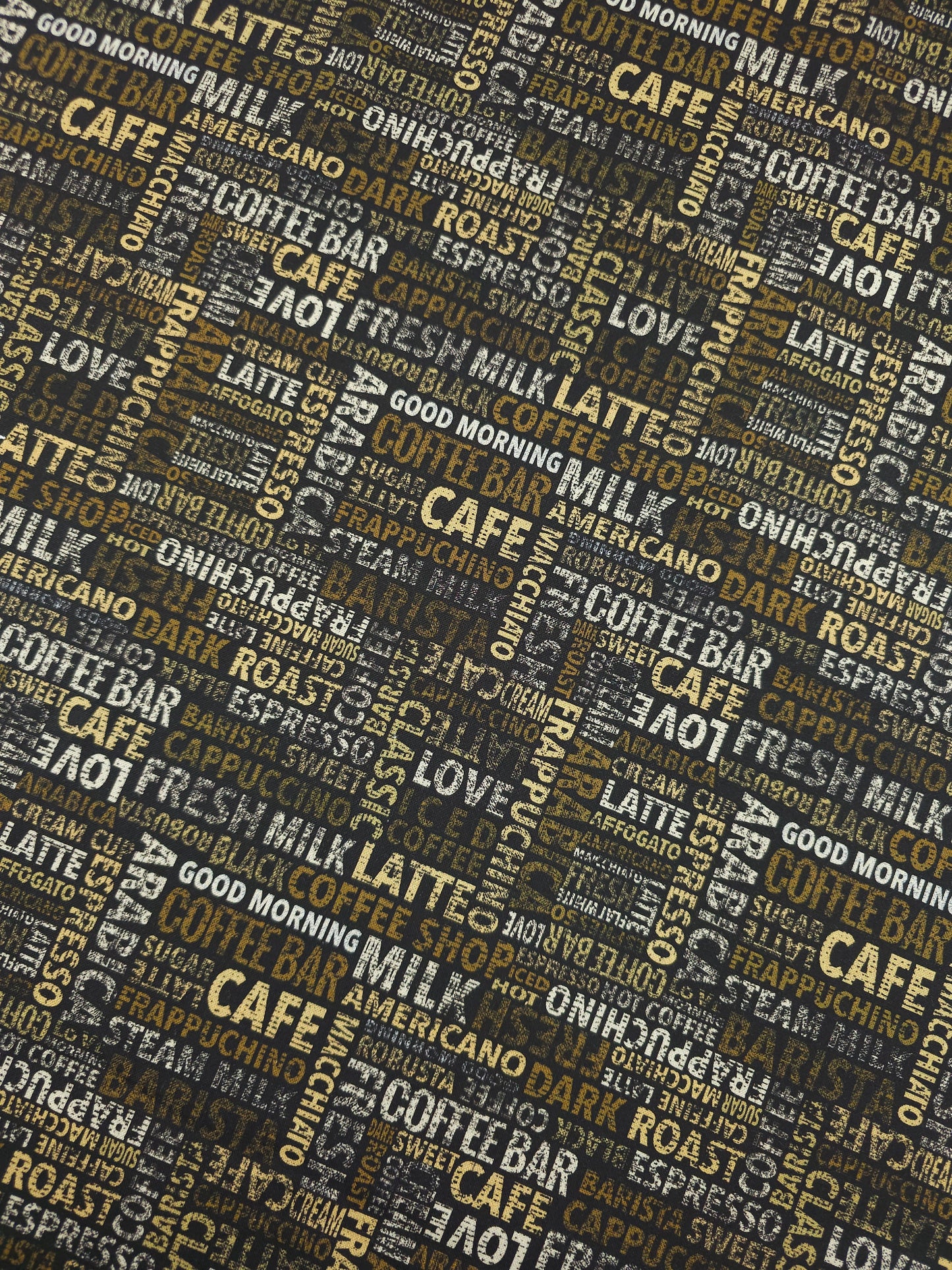 Coffee Bar Menu 100% Cotton
