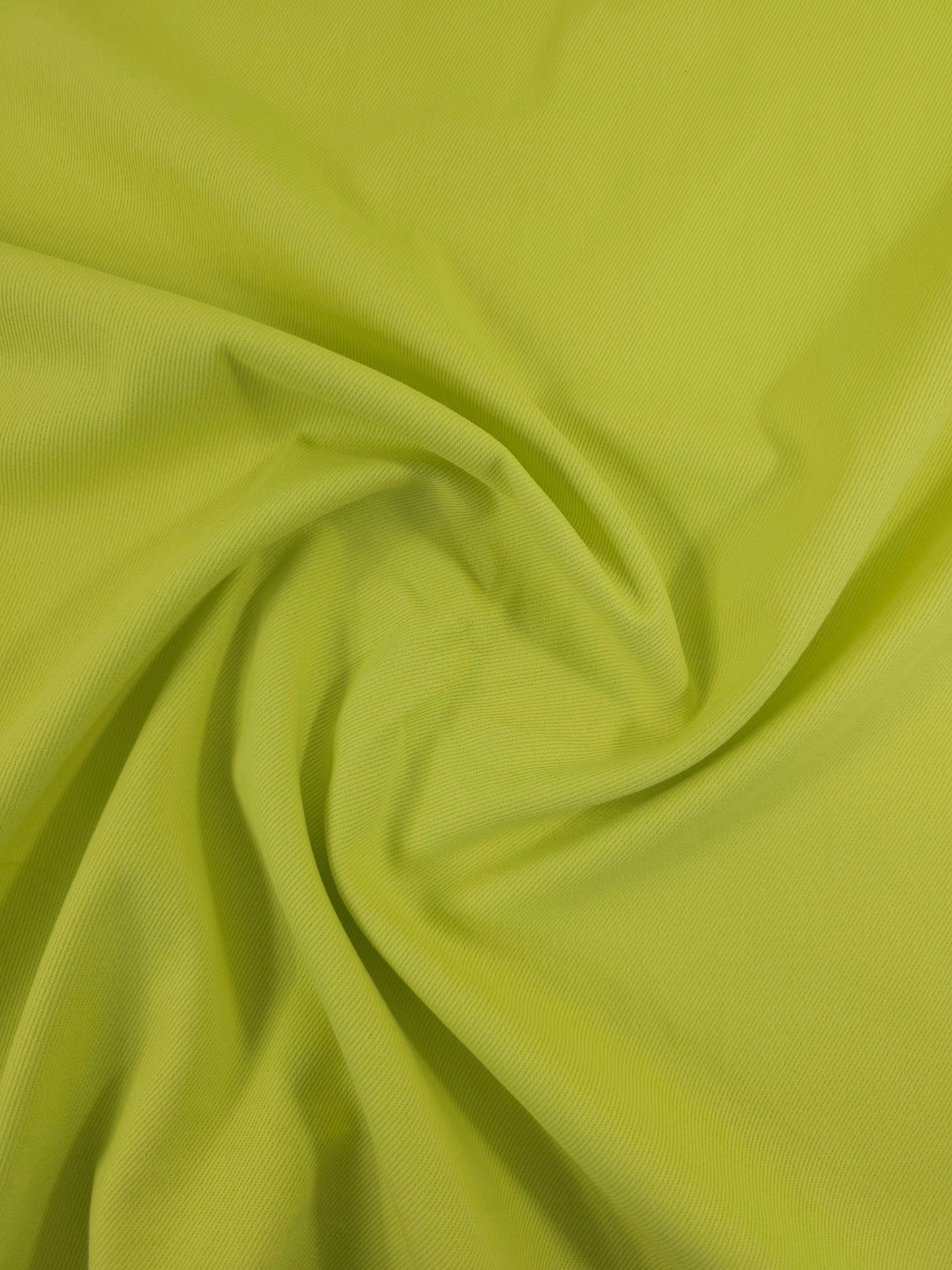 Lime Yellow Twill Denim