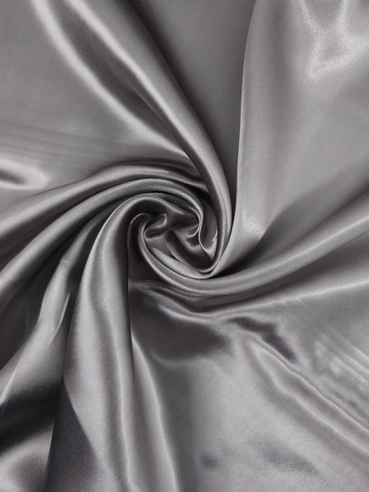 Pebble Grey Liquid Satin