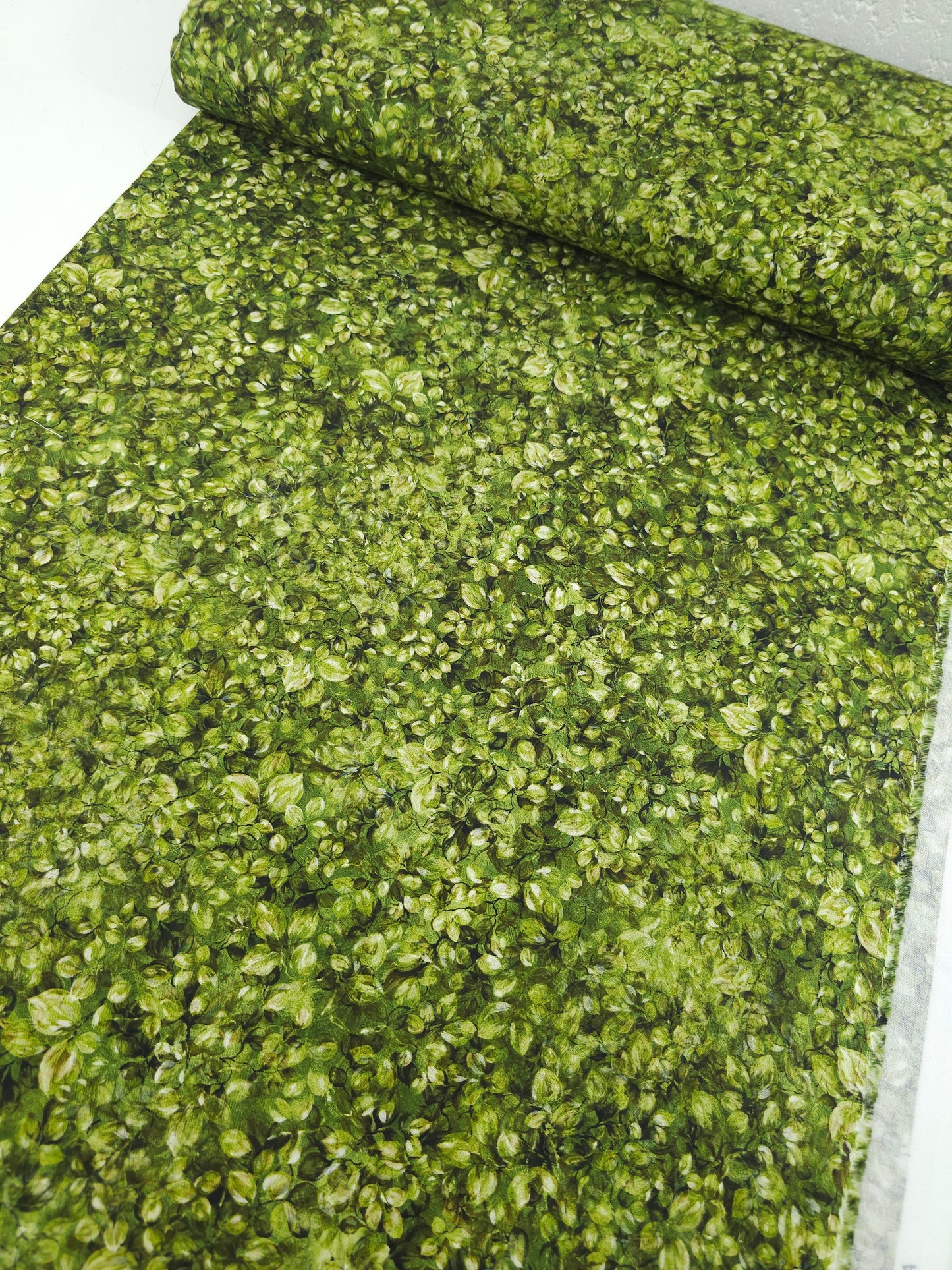 Olive Floral Fantasy 100% Cotton