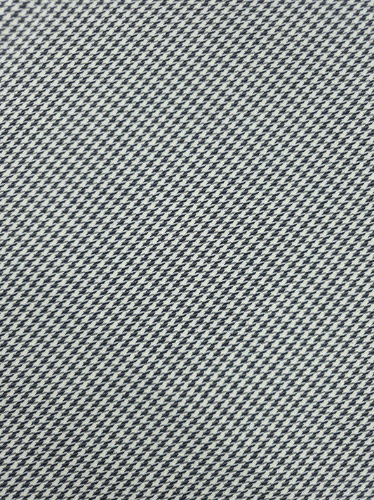 Black/Off-White Dogtooth Denim