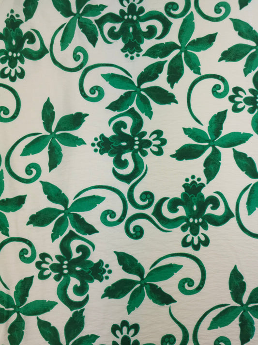 Green/Ivory Wonder Floral Modal Viscose