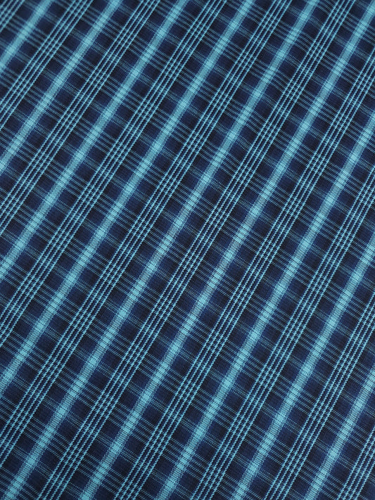 Light Blue/Navy Tartan Denim