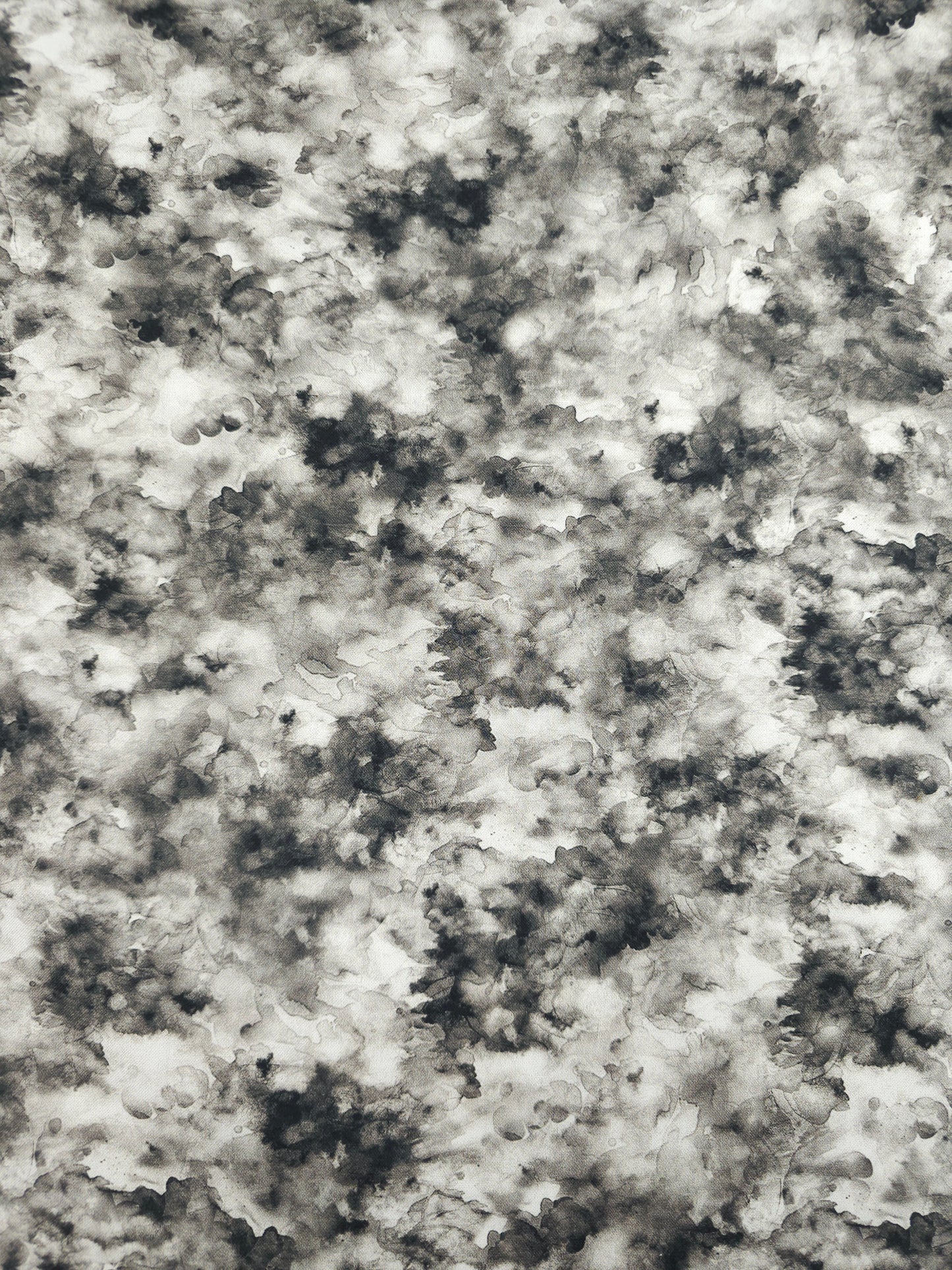 Grey Iris Watercolour Smoke 100% Cotton 108" *EXTRA WIDE*