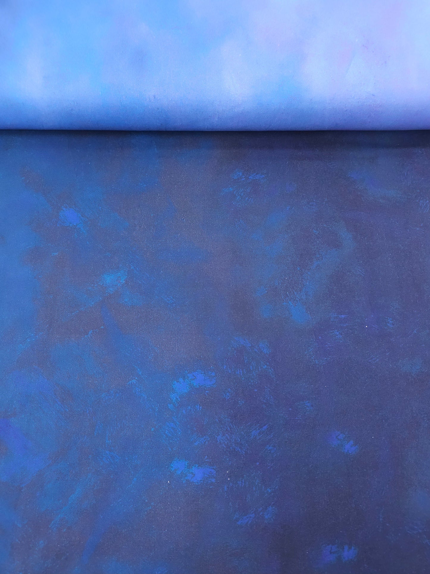 Midnight Blue/Purple Tie Dye 100% Cotton 106" - Robert Kaufman *EXTRA WIDE*