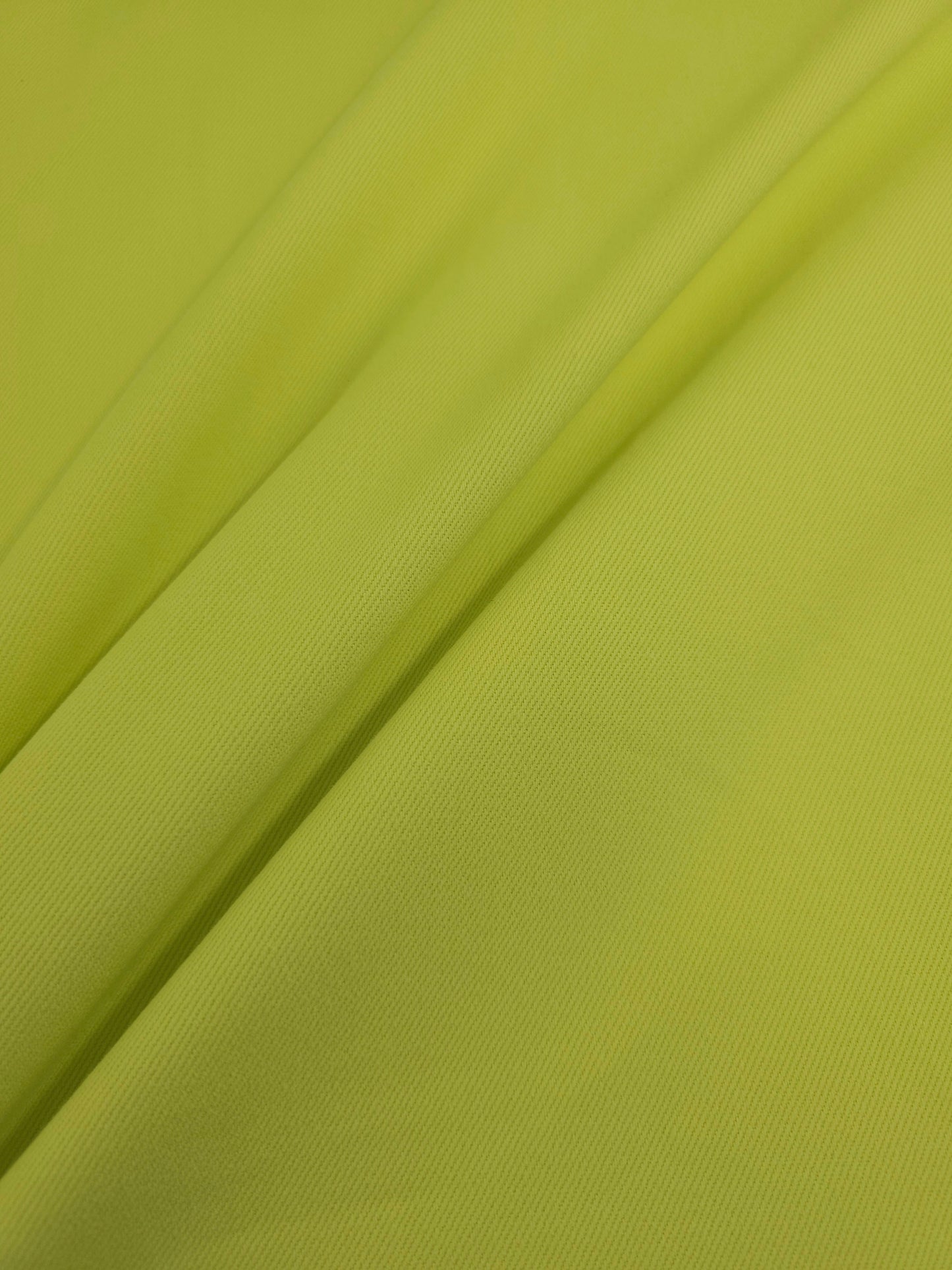 Lime Yellow Twill Denim