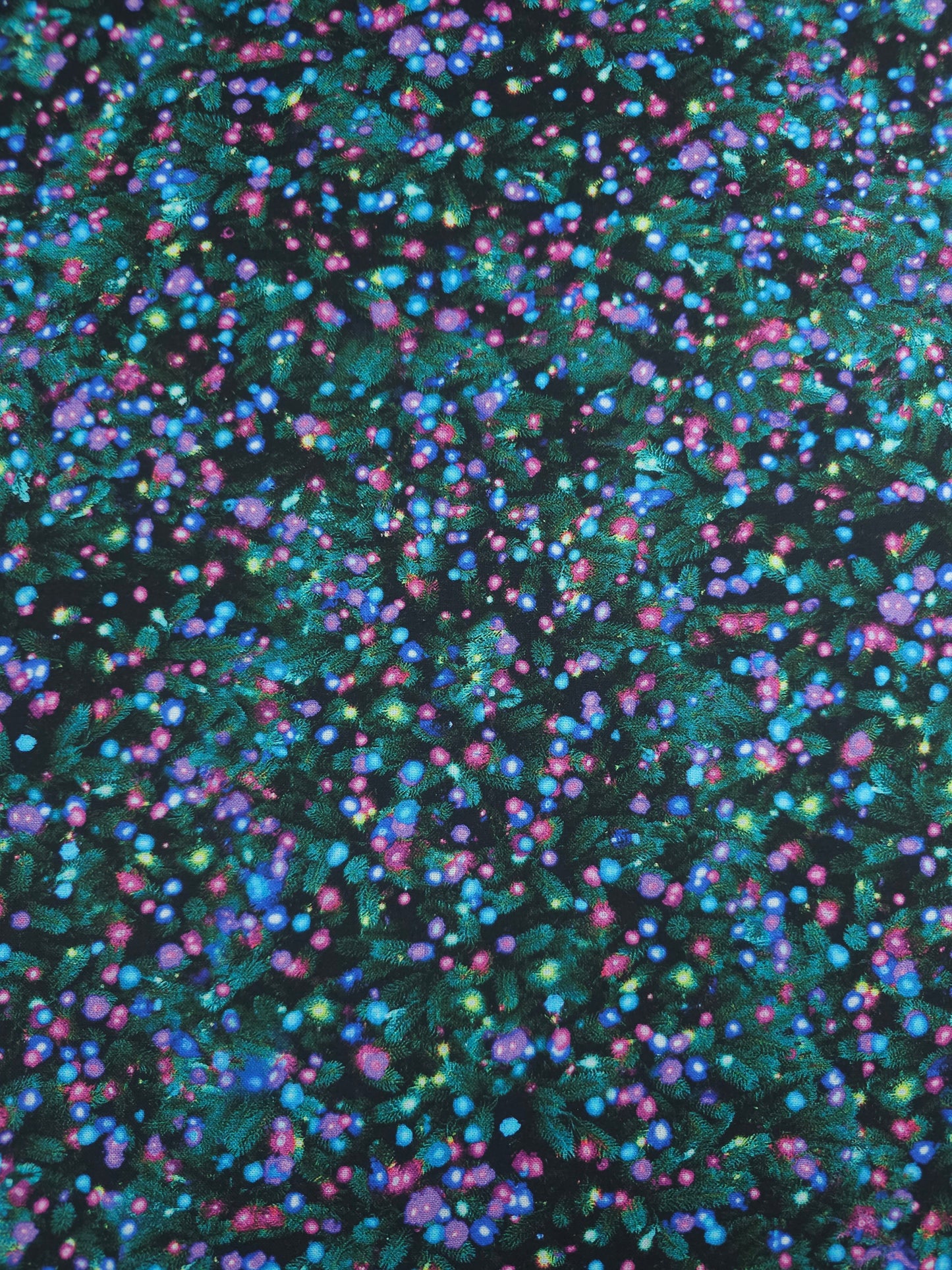 Christmas Tree Lights 100% Cotton