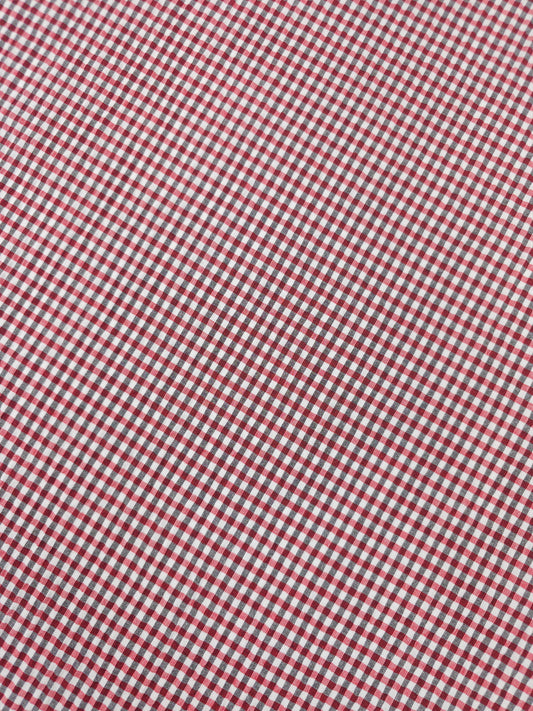 Red/Black Mini Gingham Poly Cotton
