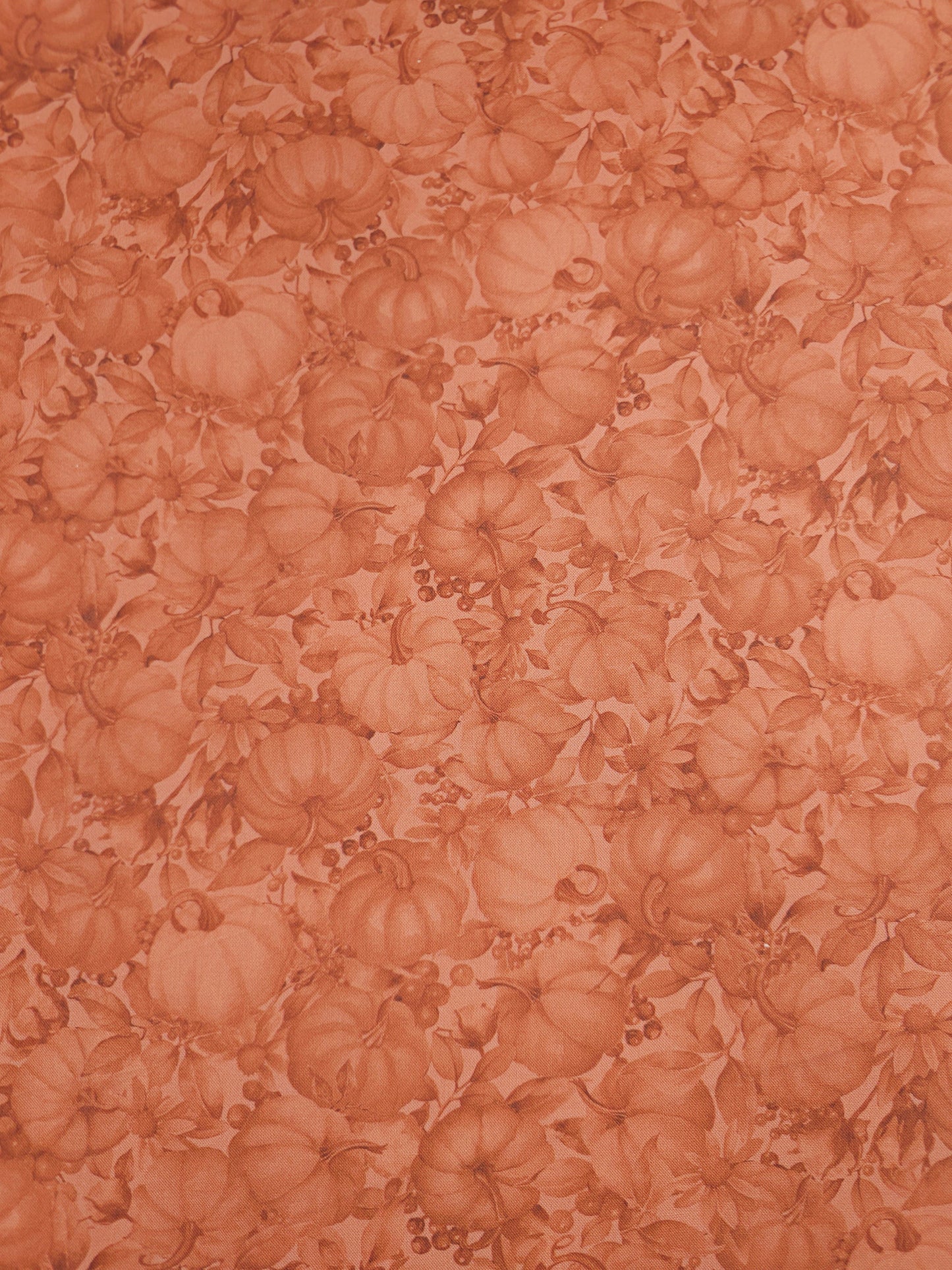 Rusty Orange Pumpkin Patch 100% Cotton