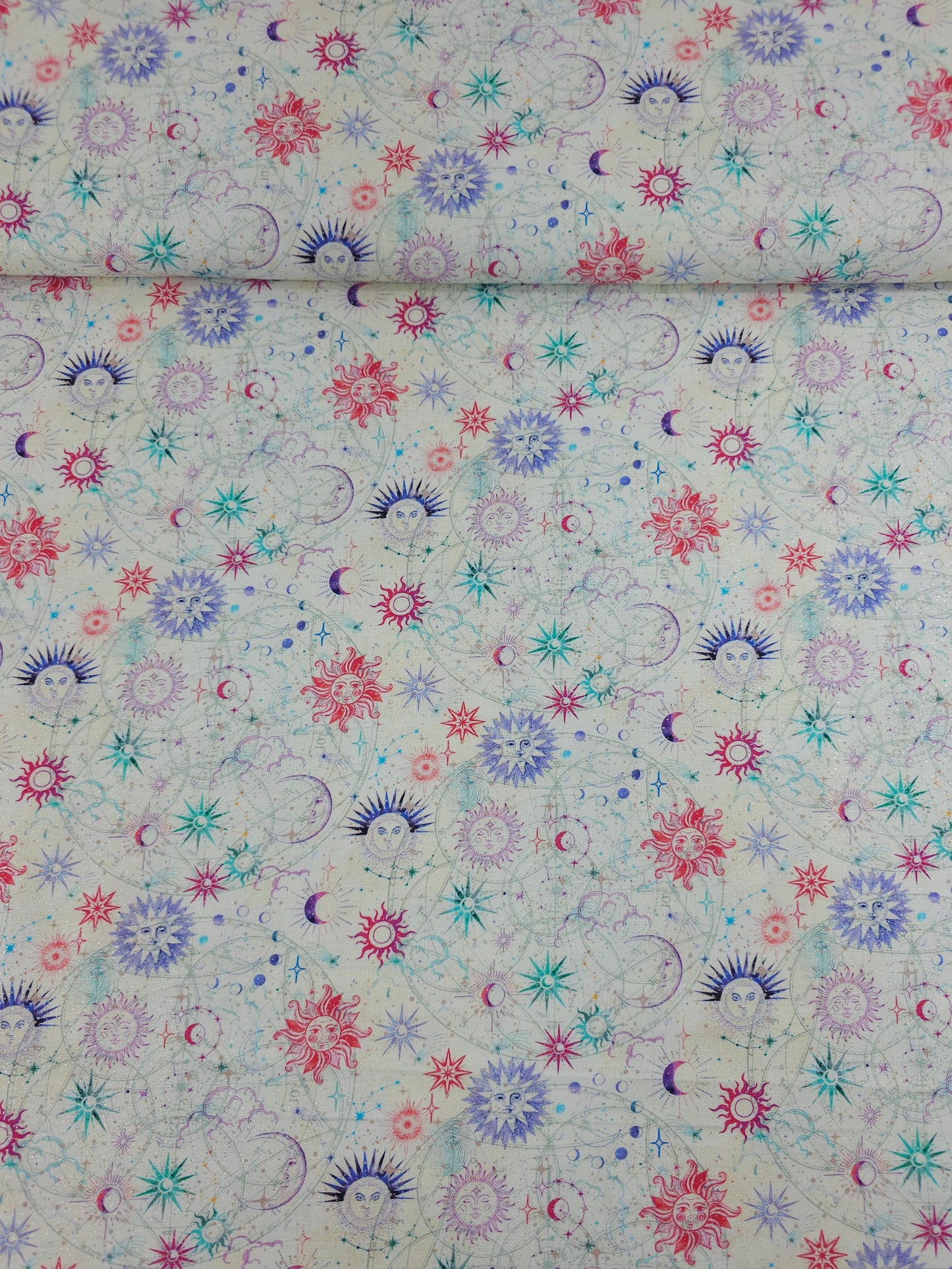 Ivory Celestial Skies 100% Cotton - Benartex