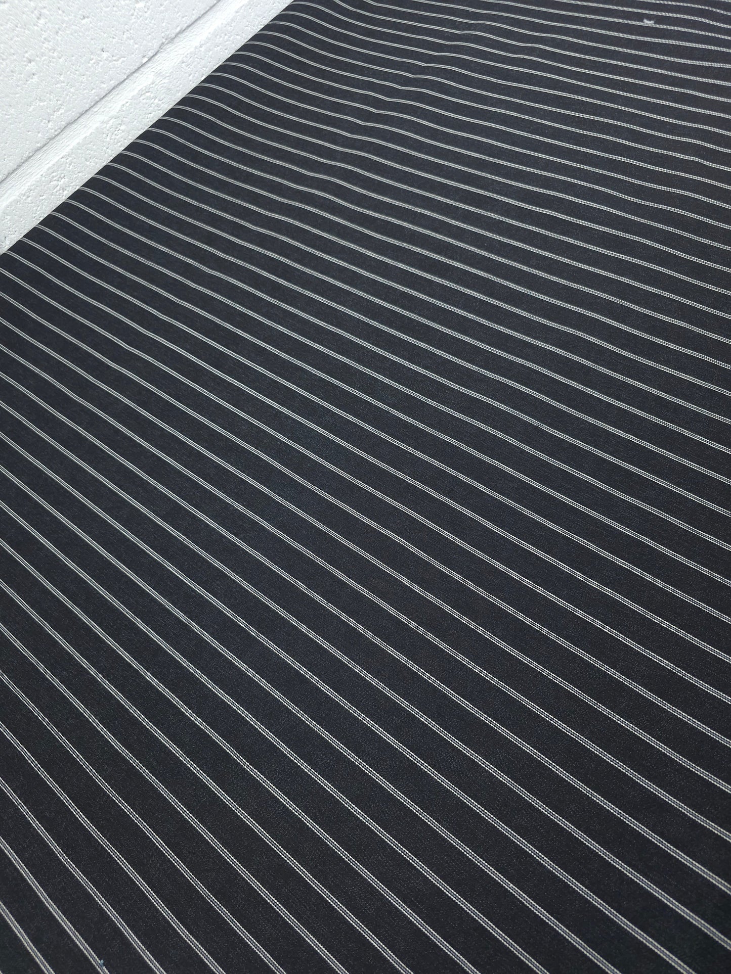 Black/Grey Stripe Denim