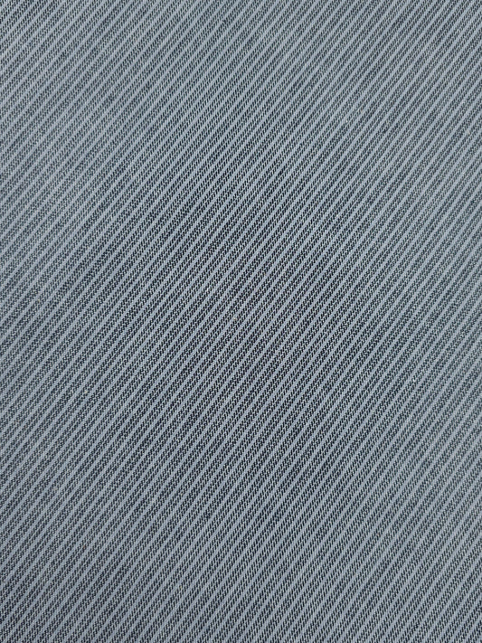 Washed Grey Pinstripe Denim