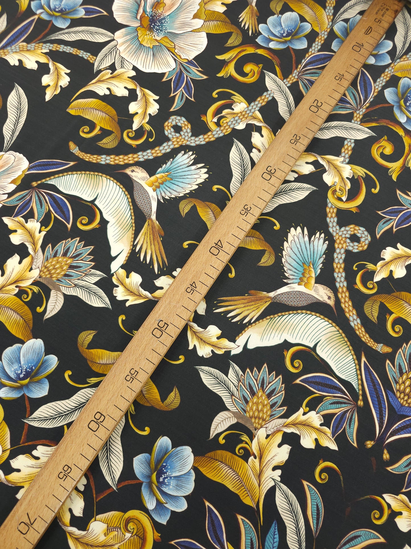 Majestic Bird Floral Slinky Rayon Jersey *FARM RIO*