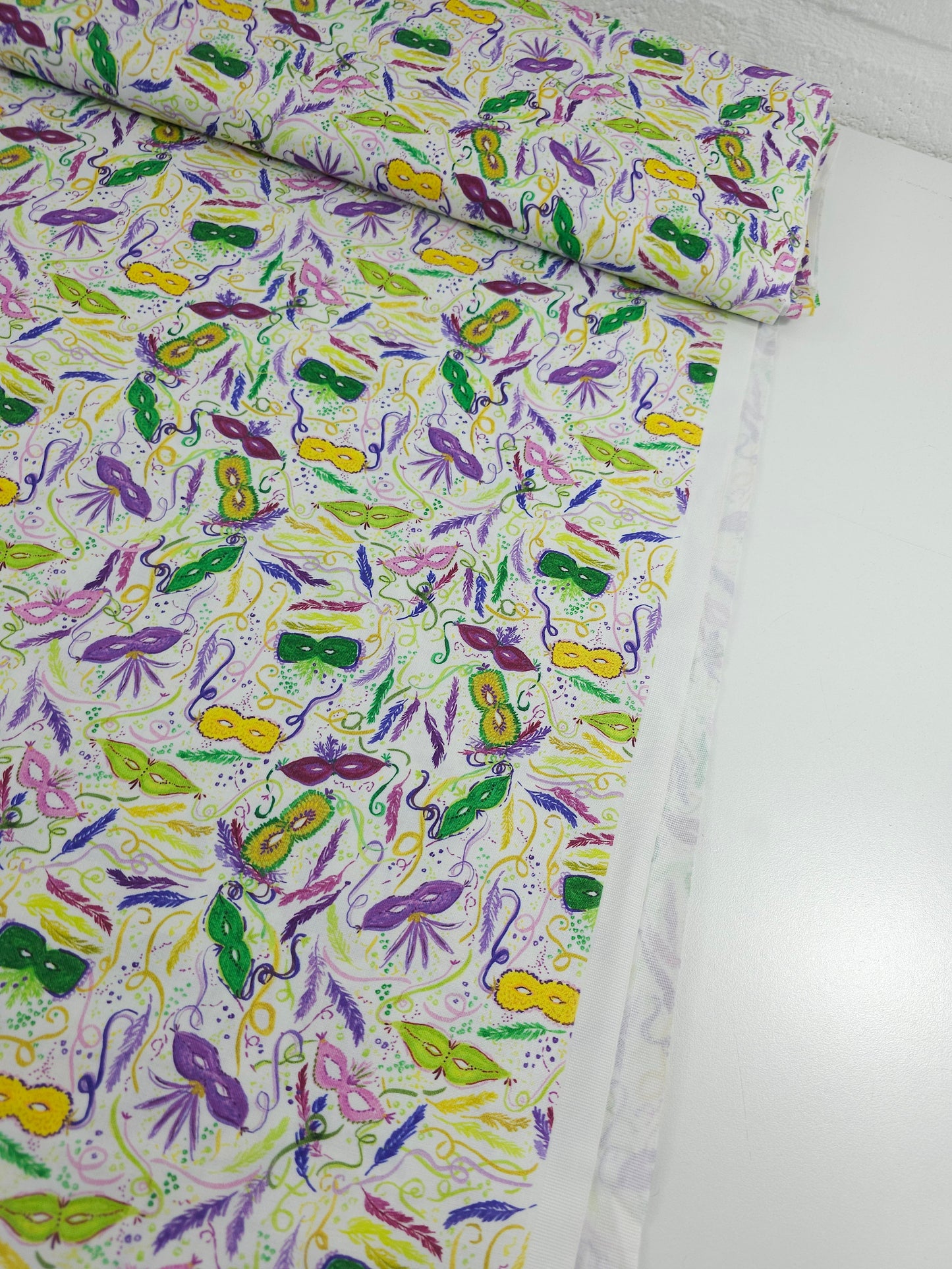 Mardi Gras Masquerade 100% Cotton