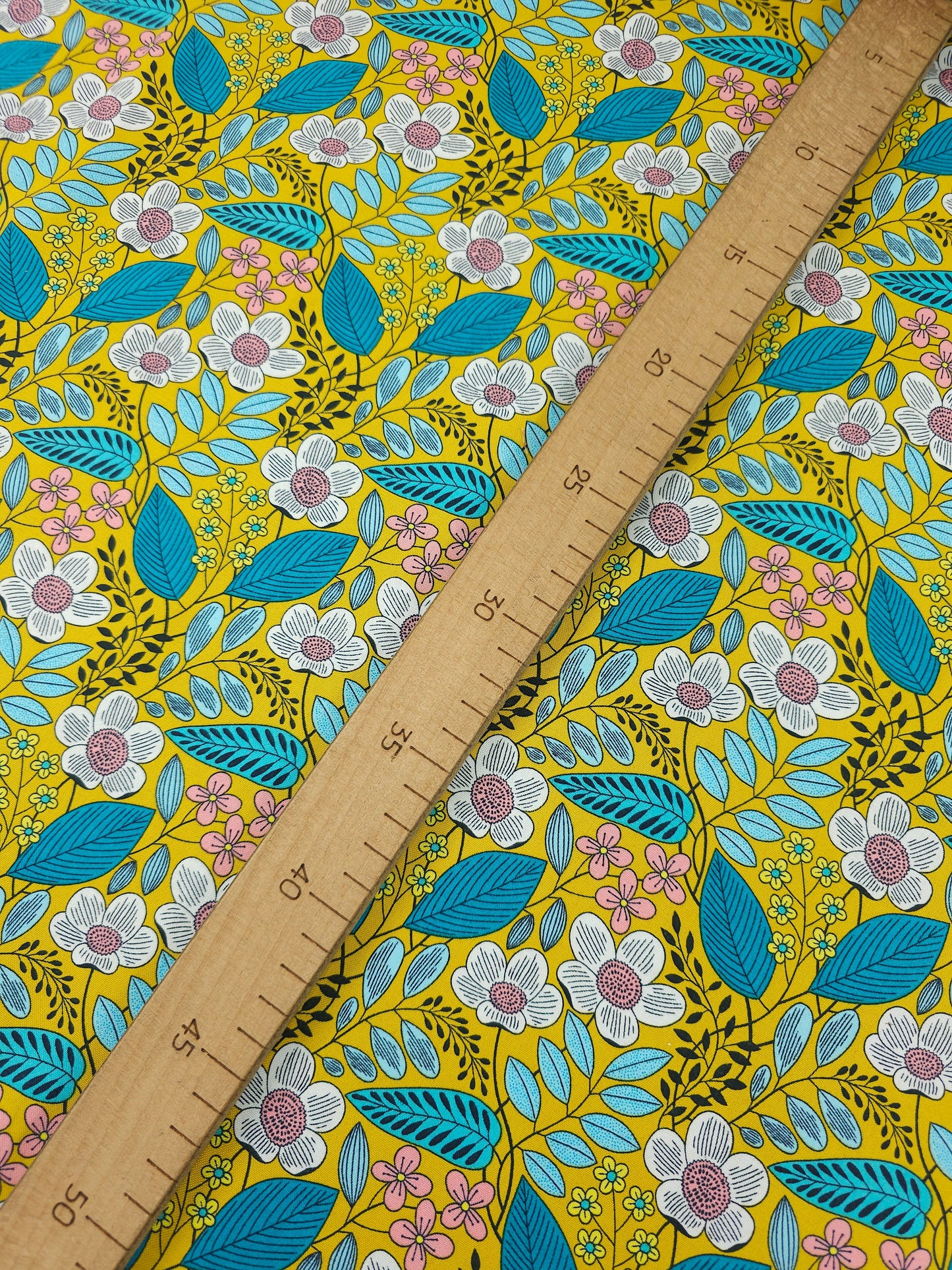 Marigold Floresence Floral 100% Cotton - Benartex