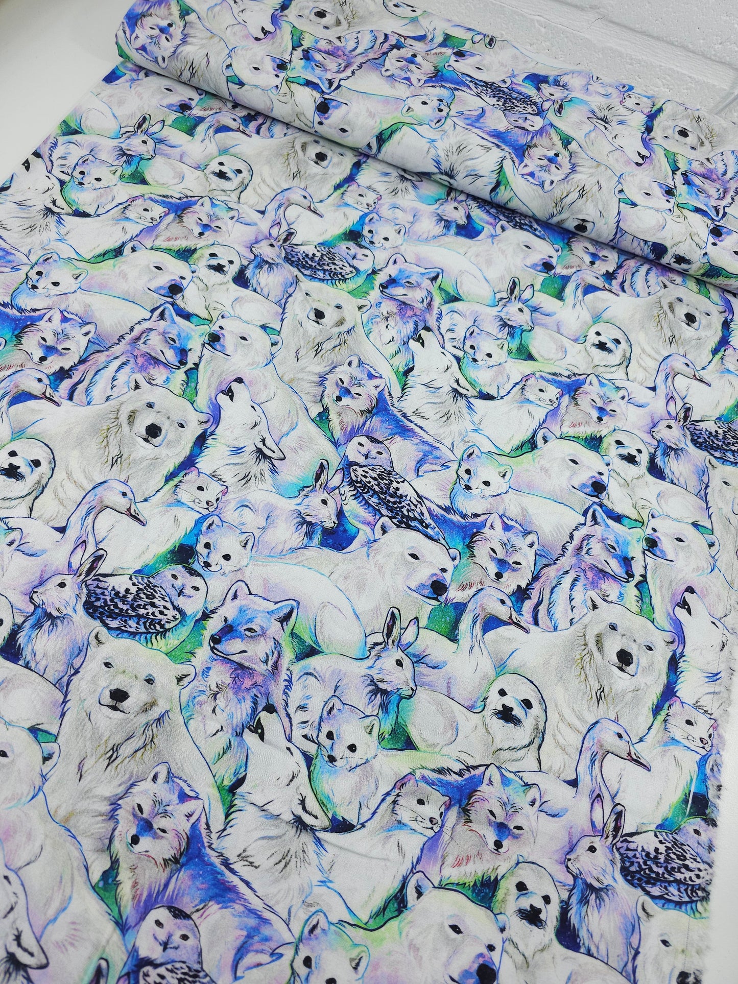 Snowy Animal Kingdom 100% Cotton