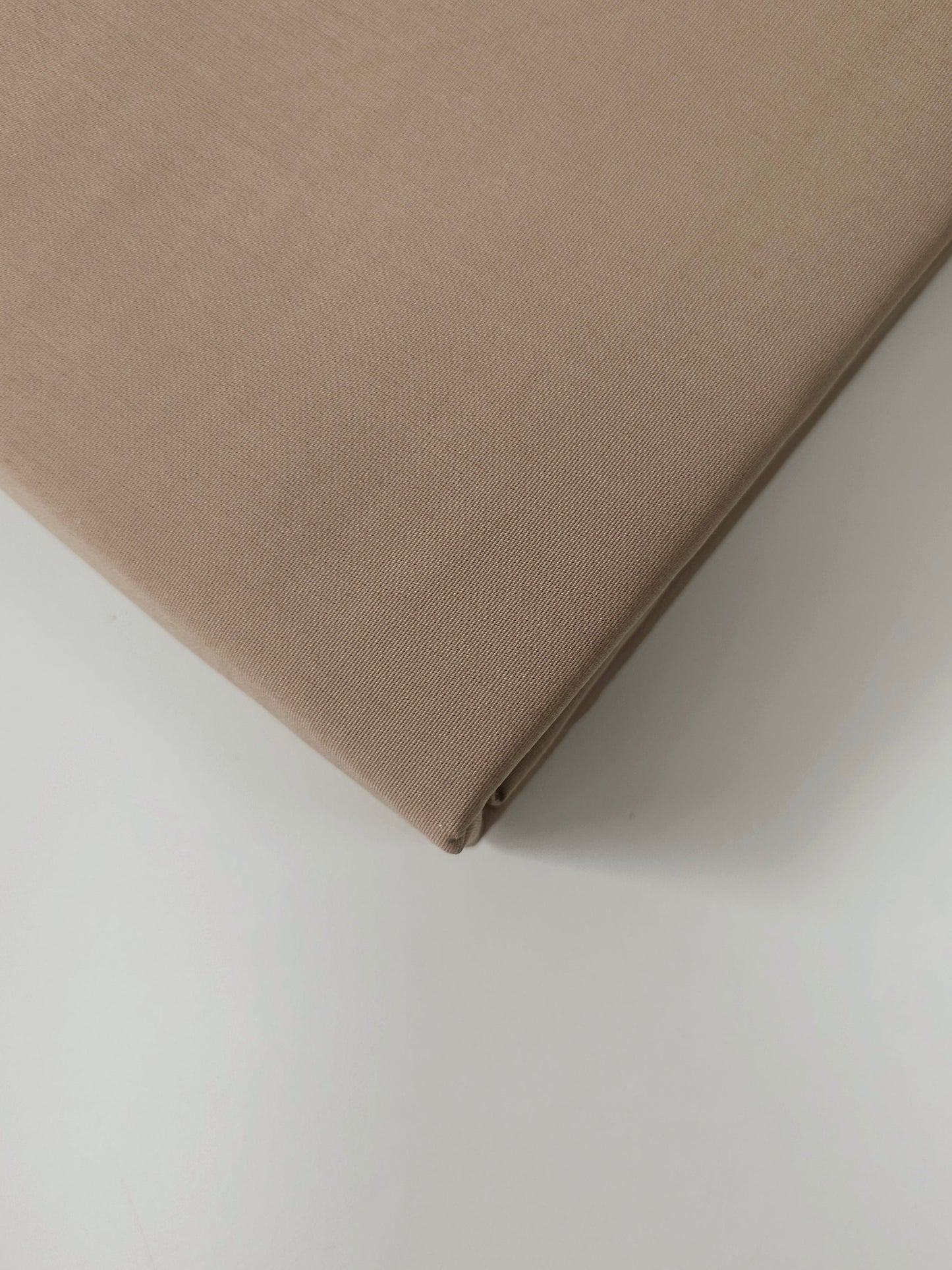 Light Fawn Beige Fitted Sheet - 100% Percale Cotton