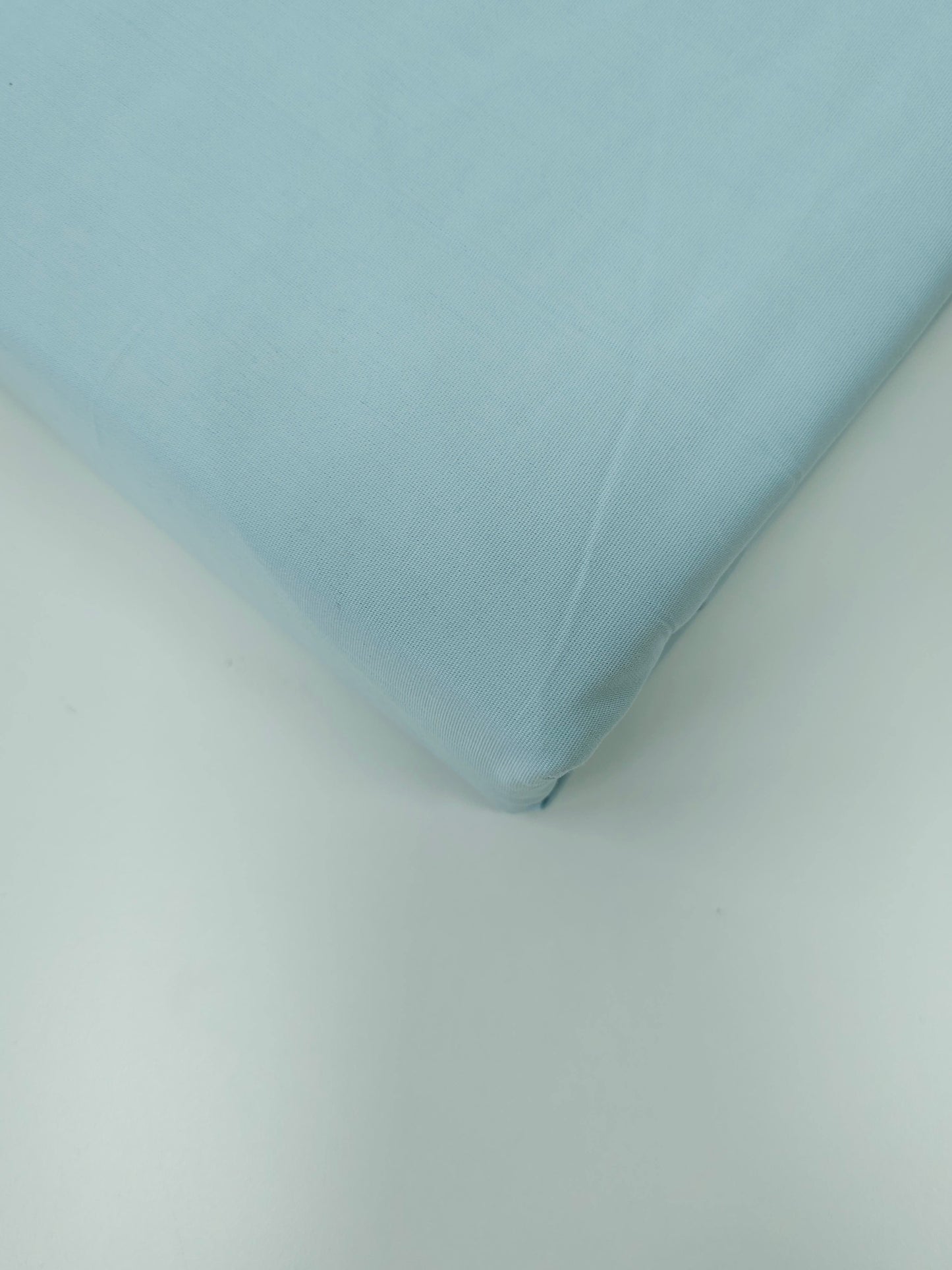 Light Blue Fitted Sheet - 100% Percale Cotton