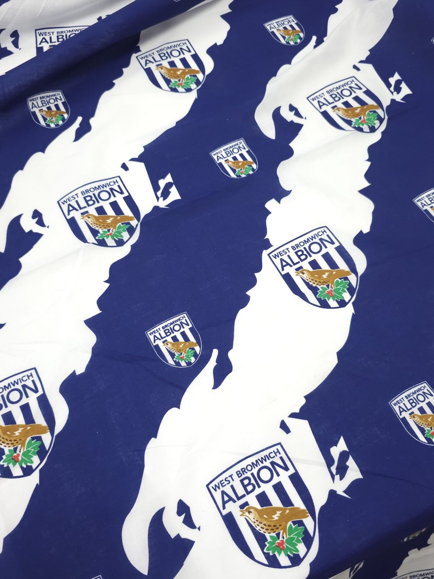 West Bromwich Albion 100% Cotton Football Club Fabric