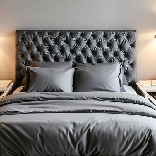 Pewter Grey Duvet Set - 100% Cotton