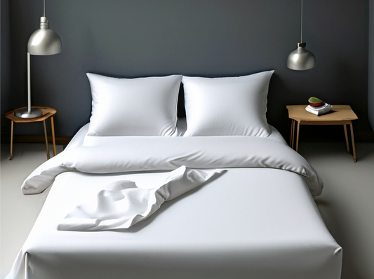 White Fitted Sheet - 100% Percale Cotton